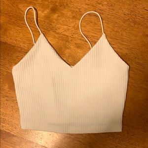 white crop top